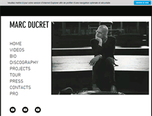 Tablet Screenshot of marcducret.com